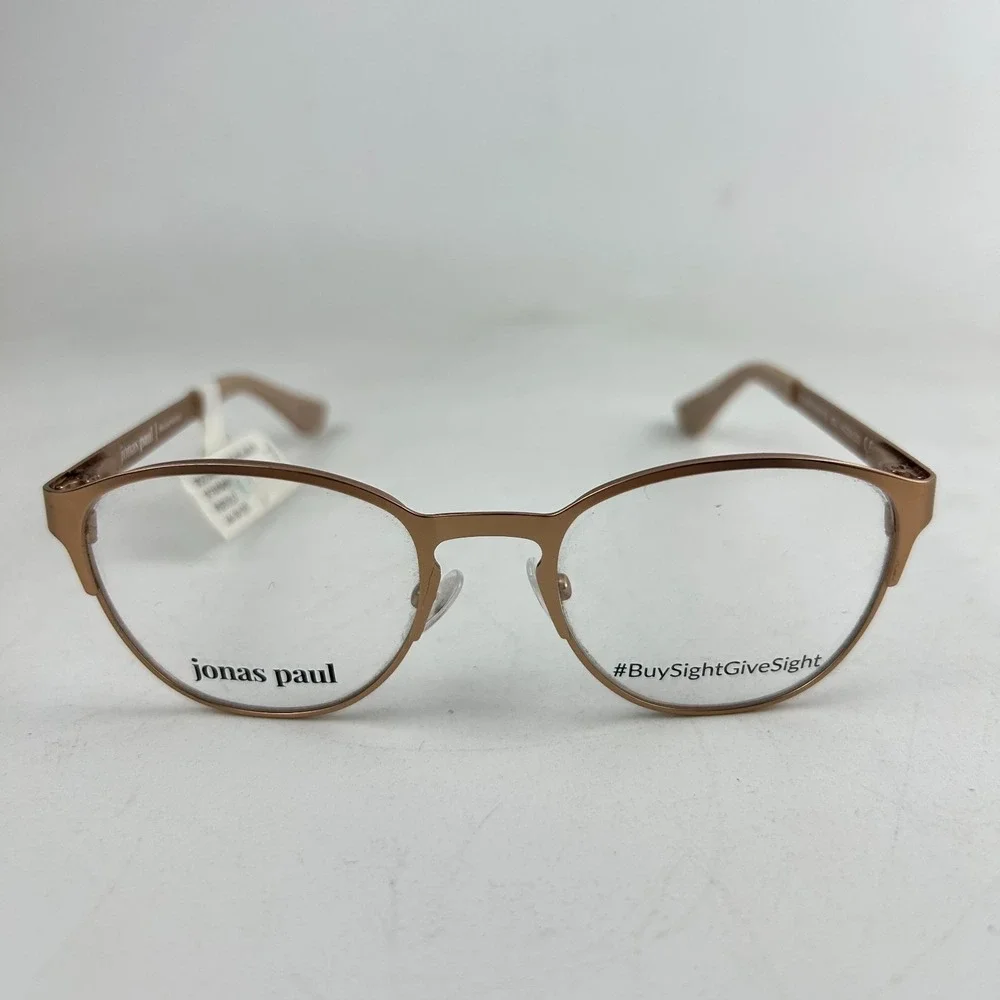 Jonas Paul 571012400 Unisex Kids Eyeglasses Frame Rose Gold Full Rim 44-16-125mm